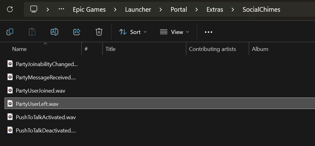 FireMonkey's tweet photo. These sound files are located in your Launcher folder at a place like:

C:\Program Files\Epic Games\Launcher\Portal\Extras\SocialChimes https://t.co/cy4IWOTxNy