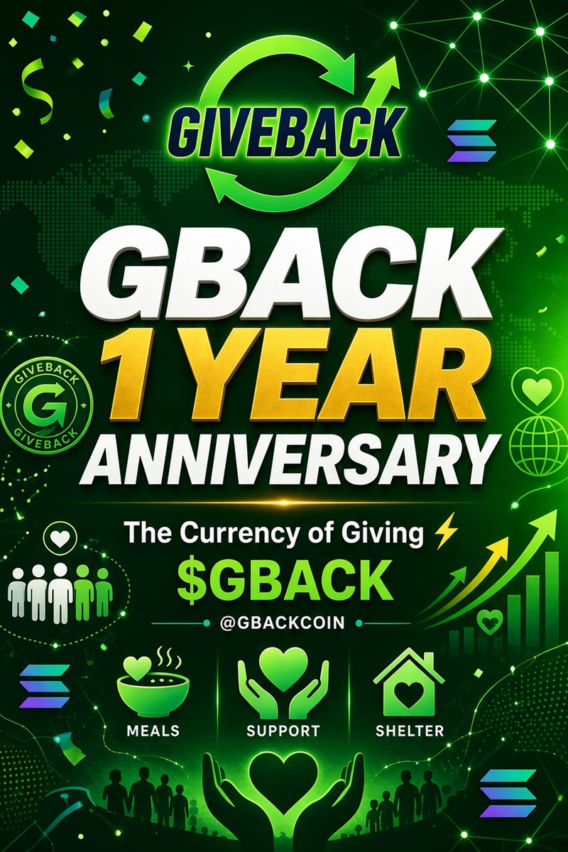 Ar3mis05's tweet photo. $GBACK  
ONE YEAR ANNIVERSARY 👁️💚👁️@gbackcoin
It's been amazing 😍 https://t.co/rI04wmdzpK