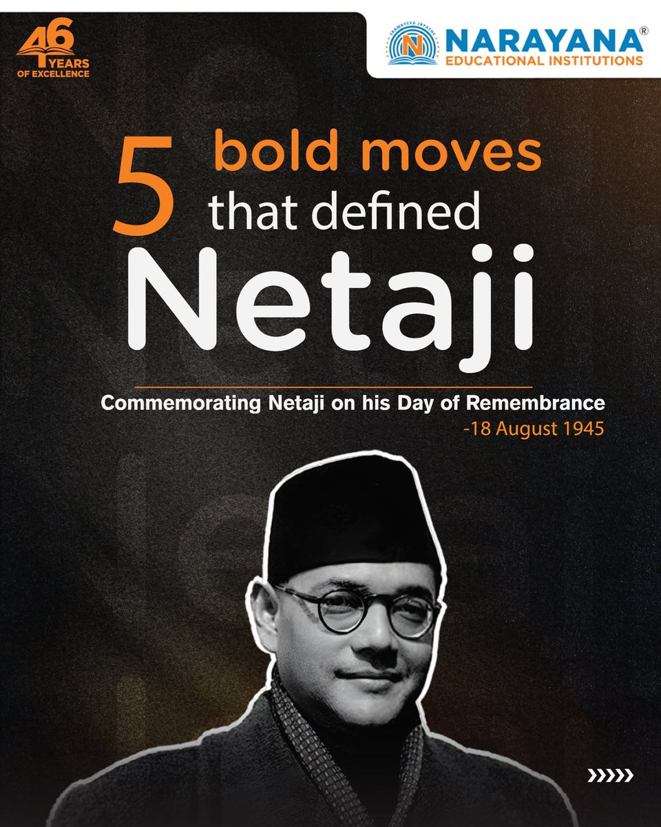 DottieEverp7es's tweet photo. He left a secure career, escaped in disguise, led a city from prison, and rebuilt an army in exile. Netaji Subhas Chandra Bose lived for one cause: India’s freedom. Which moment inspires you most? Tell us below. https://t.co/KV8d3H5nyk