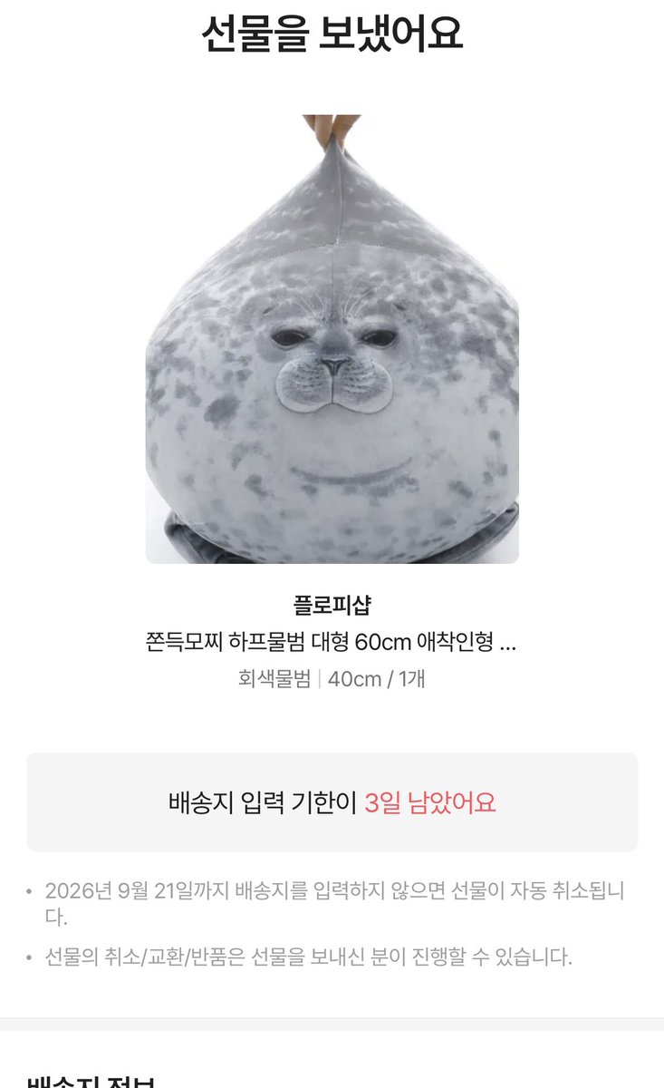 lilchiichi's tweet photo. 개뚱띠졸귀물범 인형 선물받음... 🦭🩷 https://t.co/MUZKbijX4X