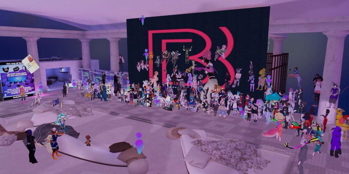 RedAzuki_'s tweet photo. Other than the server software memory leaking, the Basis load test yesterday was a smashing success! It was great meeting people from PiShock Babble and EOZ! It was kind of incredible when we crossed 200 users and no one noticed lol. Thanks everyone for showing up! #BasisLoadTest https://t.co/B3FpmFKgWd