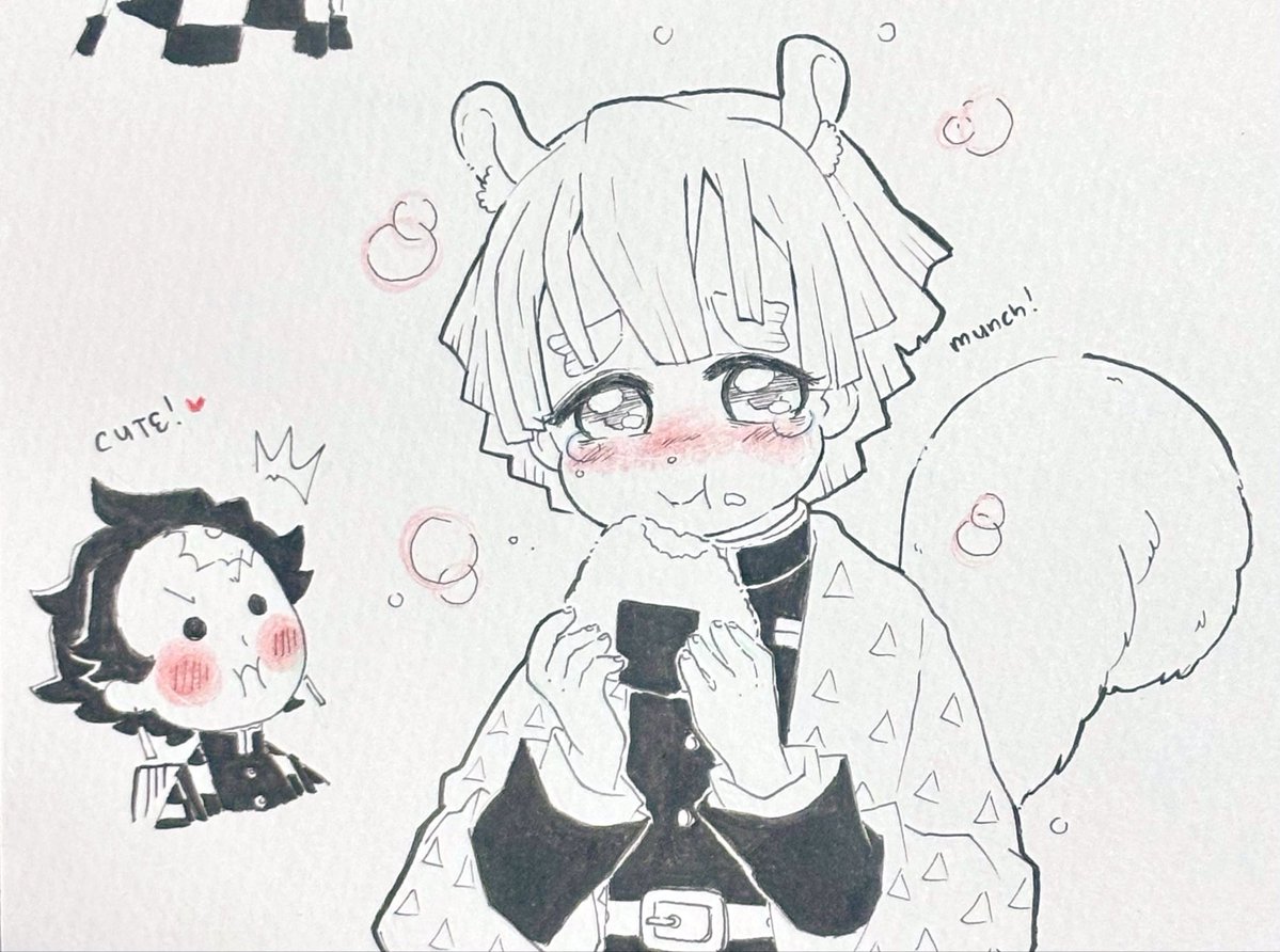 BrknDeathAngel's tweet photo. 2/2

🎴: ((H-huh?! He turned into some kind of small &amp; cute critter?!)) 

⚡️: *munch munch* https://t.co/eMzglmkJGP