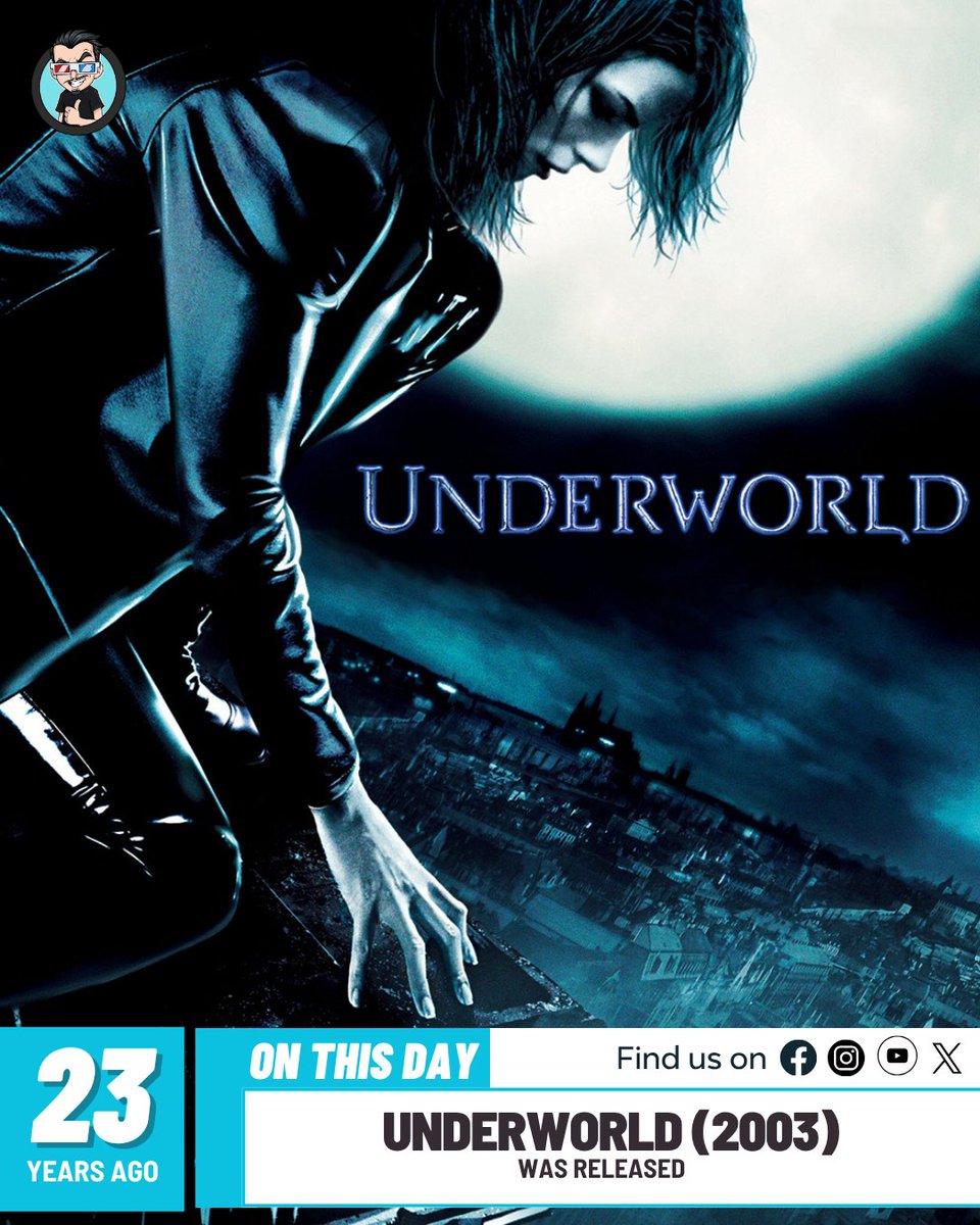 joblocom's tweet photo. Underworld (2003) was released 23 years ago! ๐ฅ
#Underworld2003 #VampireMovies #KateBeckinsale https://t.co/ThGyLGbxpr
