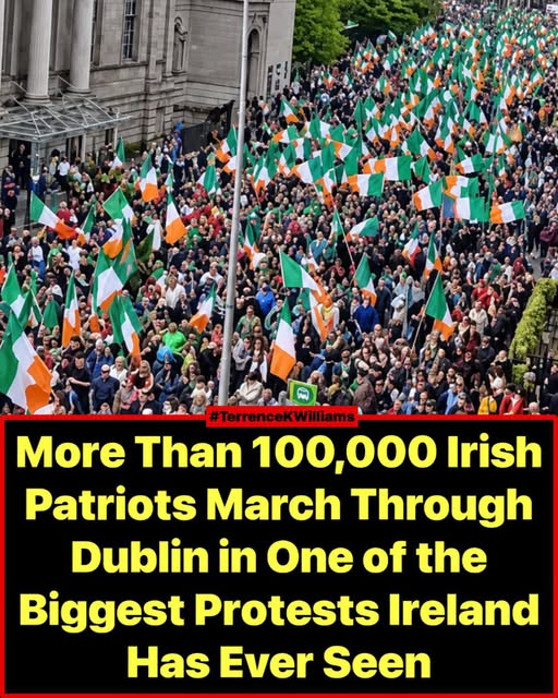 KathyD65793's tweet photo. More Than 100,000 Irish Patriots March Through Dublin in One of the Biggest Protests Ireland Has Ever Seen.
They packed the streets against mass immigration, the EU migration pact, and the loss of their country. Chants of “get them out” and “whose country? Our country” rang ! https://t.co/3OOsnMP92Q