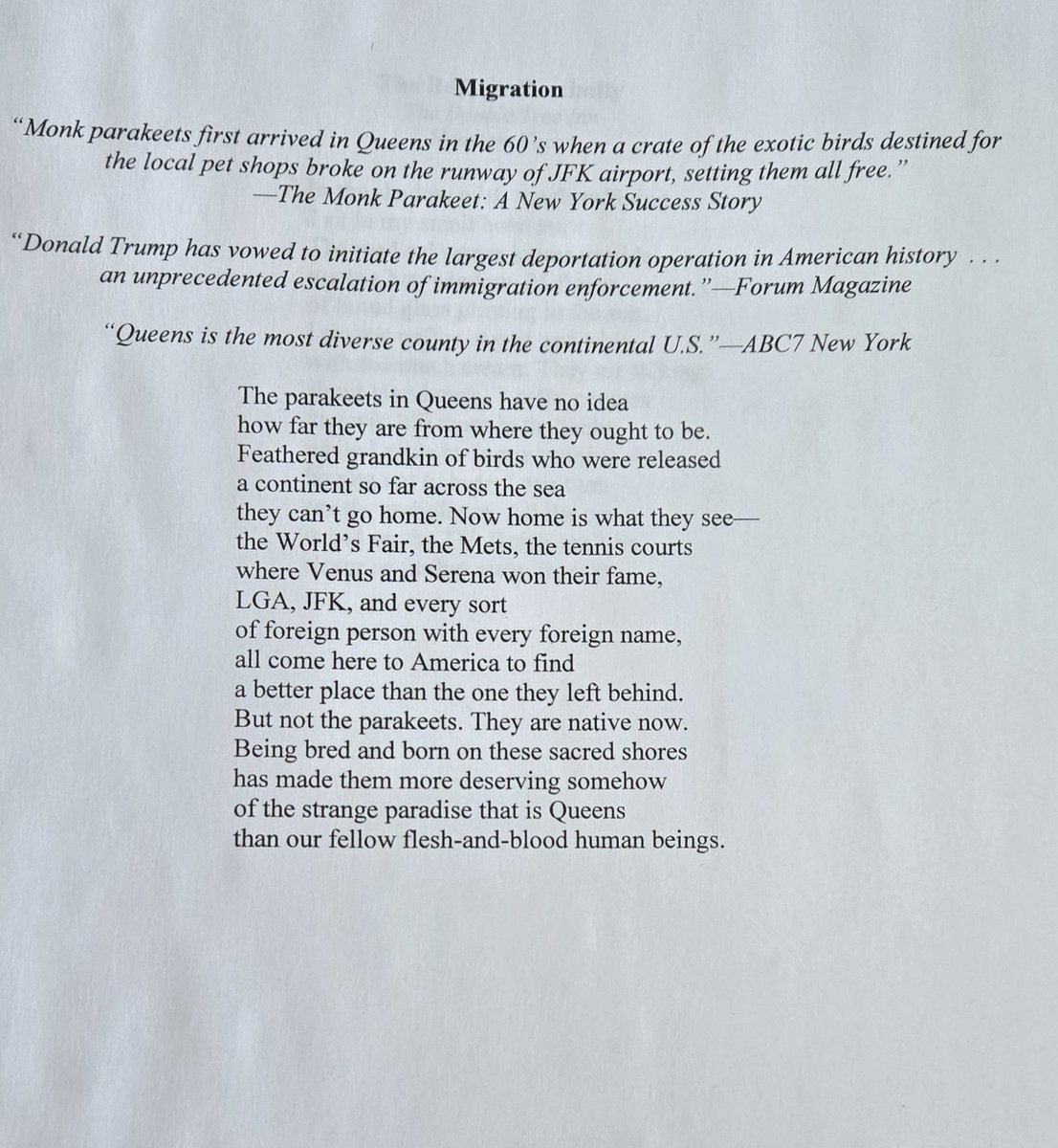 AODonnellAngela's tweet photo. I'm happy to share this poem in the new issue of @ChristianCent, a meditation &amp; a recognition that the condition of being an immigrant is common to us all. Thanks to poetry editor @jbaumgae for choosing the poem.

https://t.co/xeRxJg09RD https://t.co/9WifzcpZoC