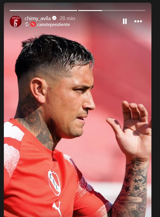 LigaARG_'s tweet photo. 👀 LA HISTORIA DE INSTAGRAM QUE SUBIÓ EL CHIMY ÁVILA EN EL ENTRETIEMPO. https://t.co/0ATiO6BHE5