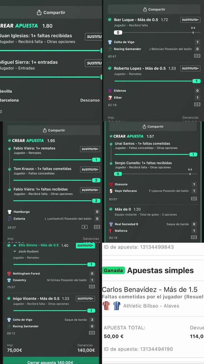LASEGAD00RA's tweet photo. TODO ESTO HA SIDO COMPARTIDO POR EL CANAL, CON STAKE Y VERIFICADO EN @oddscouting 

CUOTA 86 ✅
CUOTA 56 ✅ 
CUOTA 36 ✅ 
CUOTA 9/12/10 ✅ 
+7 PICKS CUOTA 2 ✅ 

🎁 VOY A SORTEAR ENTRE TODOS LOS QUE LE DEN LIKE O COMENTEN Y ESTÉN DENTRO DEL CANAL UN VIP PARA OCTUBRE ⬇️ https://t.co/jgZKXzIUgg