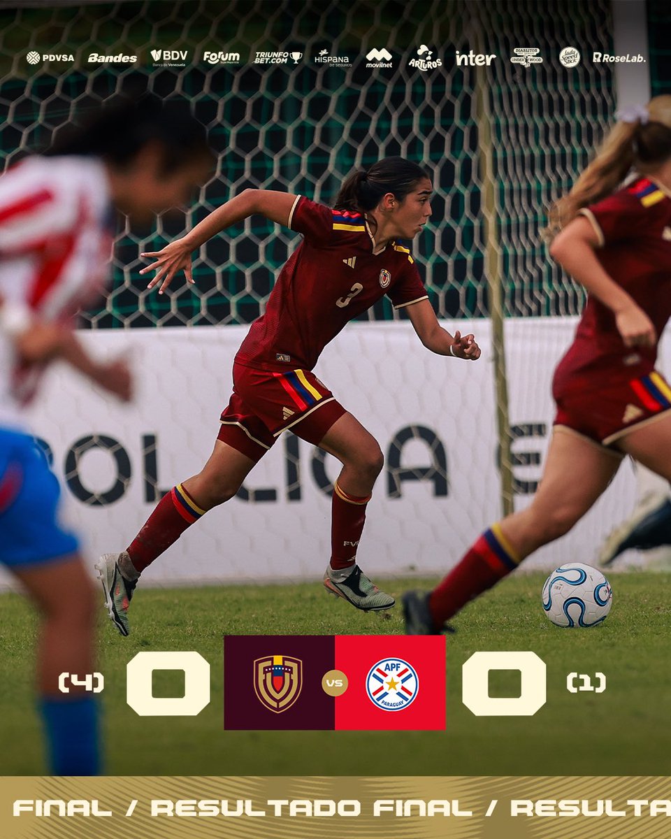 FemeninoFVF's tweet photo. VICTORIA EN LA TANDA DE PENALES 👊🥇

#VinotintoSub15Femenina #SiempreVinotinto 🇻🇪 https://t.co/nVkcO7vFh6