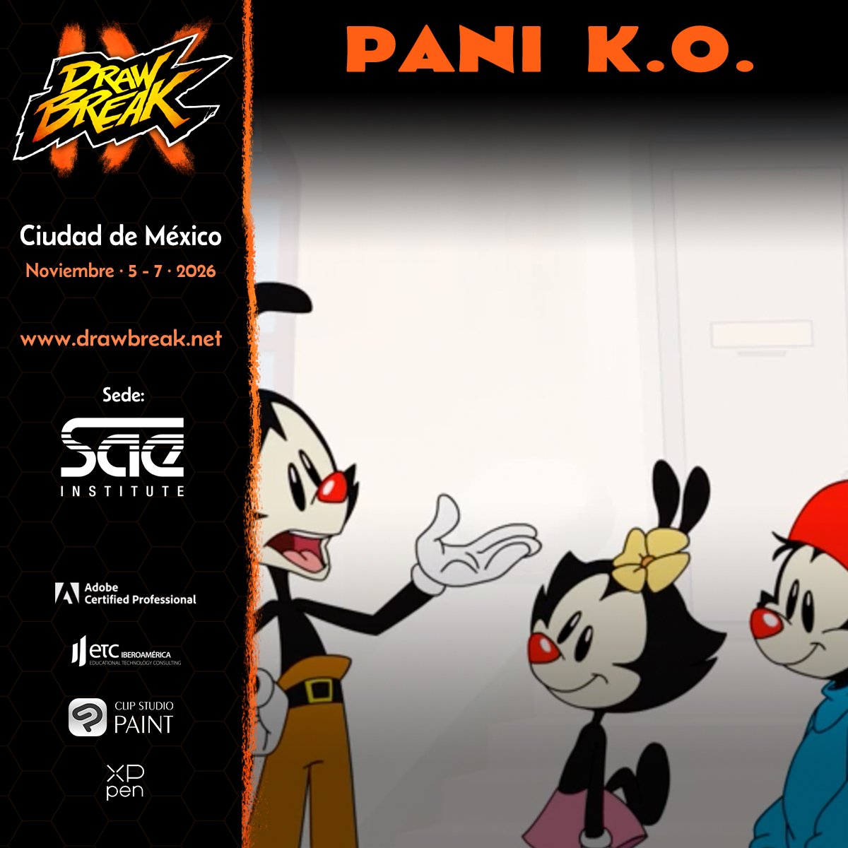 DrawBreak's tweet photo. ¿Te gusta e interesa la animación 2D? Entonces no te puedes perder la presentación de Pani K.O. un animador mexicano que ha trabajado en proyectos como Animaniacs, Free Fire, LOL, Valorant y también en animés. #db9 #drawbreak #anime
Aparta tu lugar en: https://t.co/JgO9YzU8nu https://t.co/rqxHQVbbhH