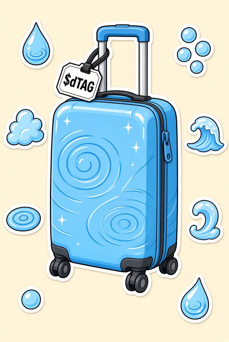 dTAGxrpl's tweet photo. pack your bags &amp; dont forget the tag. #dTAG #xrpl #xrpmemecoins $dTAG coming soon https://t.co/9OecoidRL3