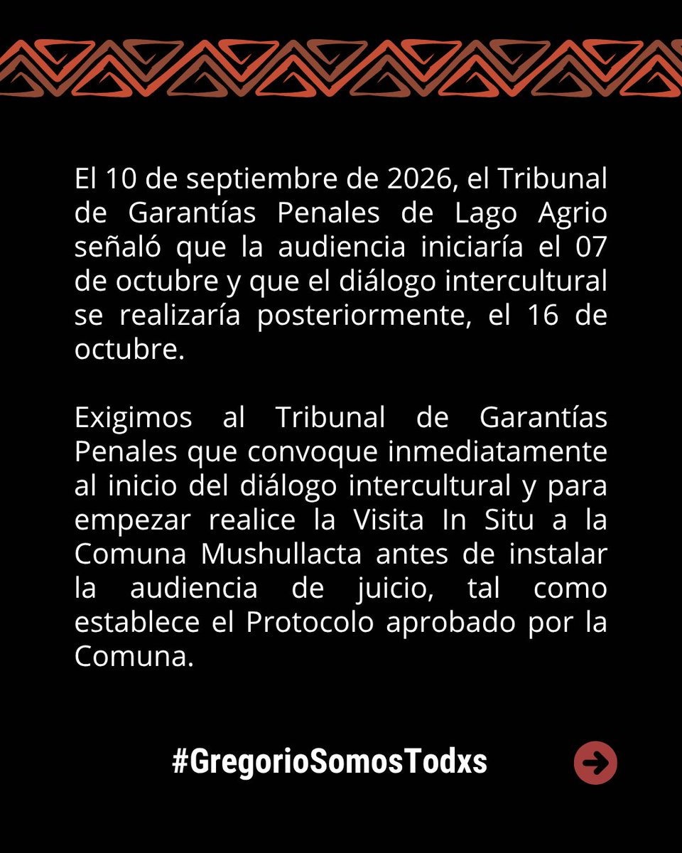ComunaMushu's tweet photo. La interculturalidad es una garantía sustancial en todo el proceso penal, su inaplicación o aplicación inadecuada es causal de NULIDAD.
#GregorioSomosTodxs
@SucumbiosCJ https://t.co/9leSdcBPTu