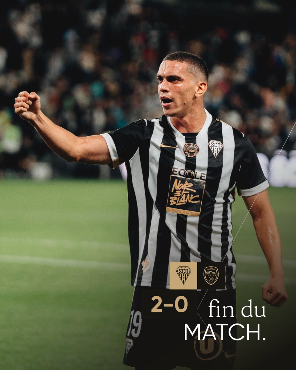 AngersSCO's tweet photo. 𝐕𝐈𝐂𝐓𝐎𝐎𝐎𝐎𝐎𝐈𝐑𝐄

Angers SCO l’emporte à la maison et décroche sa première victoire à Raymond-Kopa de la saison ! ⚫️⚪️

#SCOESTAC | 2️⃣ - 0️⃣ https://t.co/bdKRPJFPDT