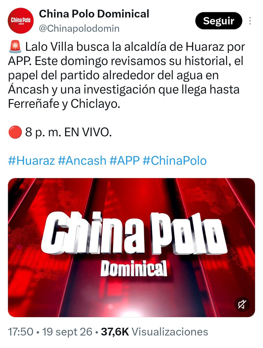 JulianMaciasT's tweet photo. Acaban de asesinar en Perú a la periodista Susy Aponte, conocida como China Polo, poco después de anunciar que iba a hacer pública una investigación sobre la corrupción de Lalo Villa del partido de derecha APP.
La periodista era candidata al gobierno de Ancash. https://t.co/vGVwnLXY5b