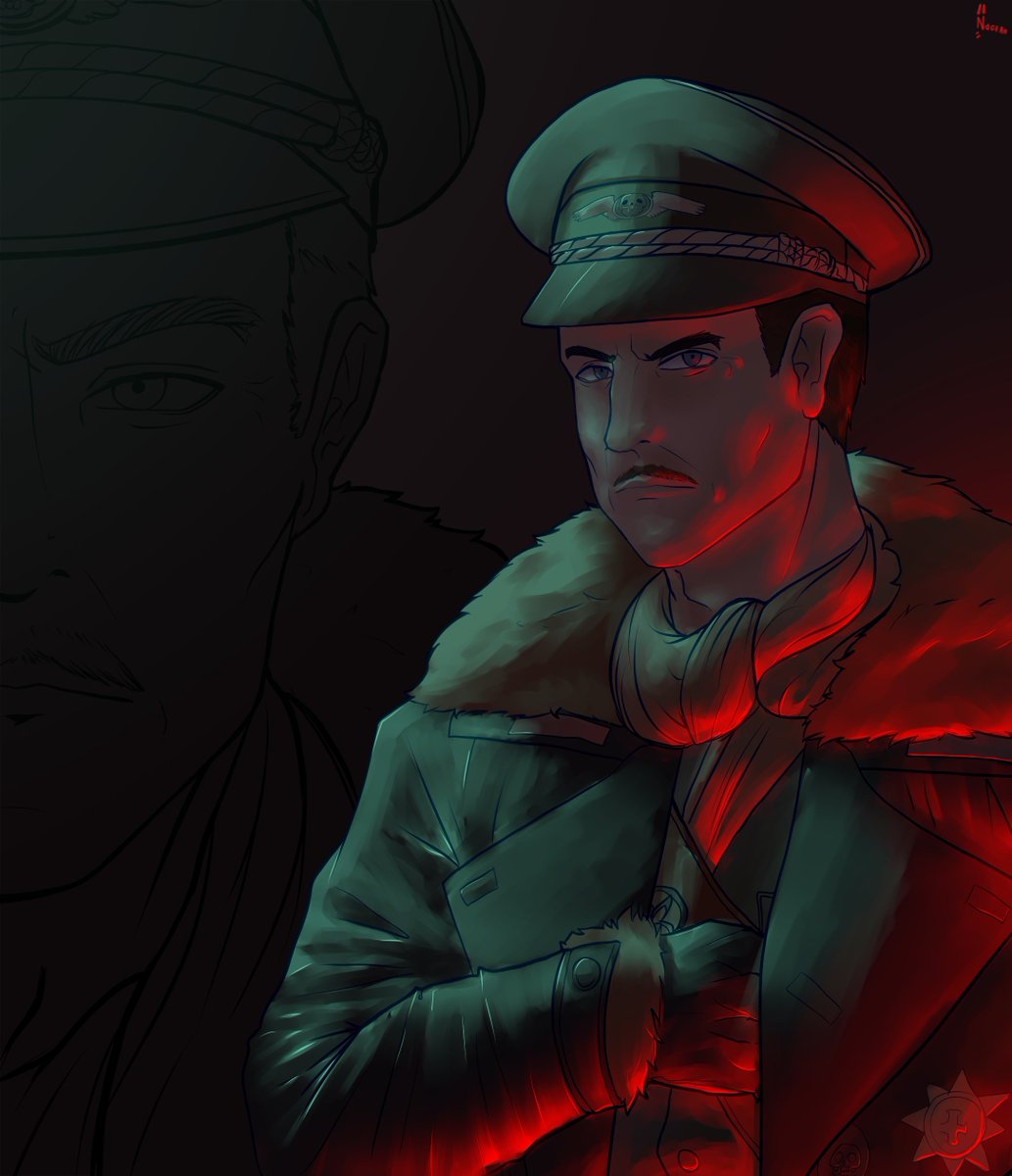 NageroP's tweet photo. Commission! ✨

I really enjoyed drawing Edward Richtofen from Call of Duty: Black Ops 7 and experimenting with the lighting in this piece.

#CallofDuty #blackops7 #digitalart #digitalpainting #characterart #illustration https://t.co/QuEjdiBzZC