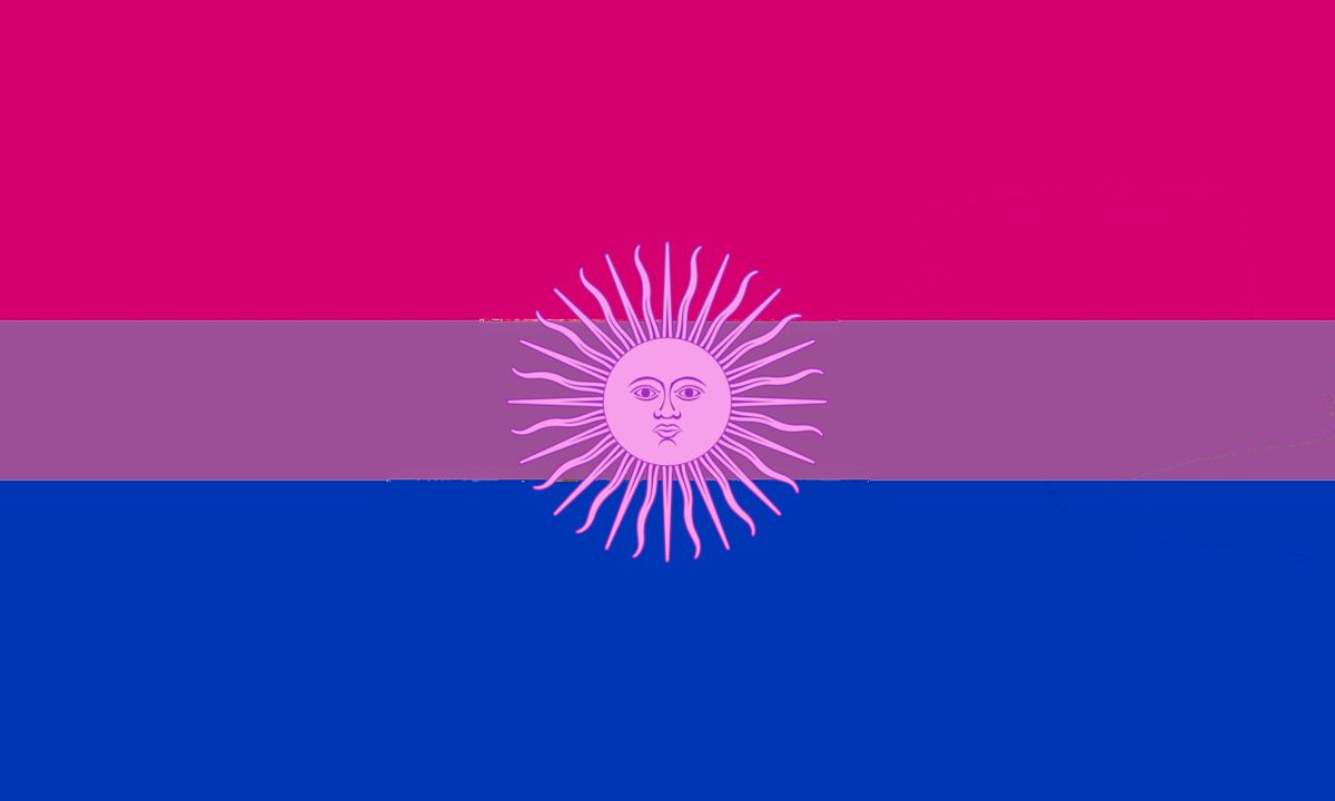 BBketamineBB's tweet photo. Bandera para bisexuales argentinos https://t.co/ejFq9R6TOd