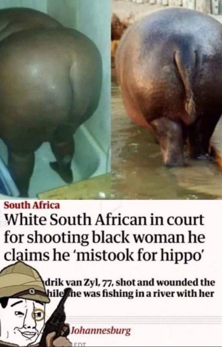 fineurl9128's tweet photo. Saying Nigerian women look like gorilla when your women are the one getting killed for looking for hippo https://t.co/igPSCrOprE