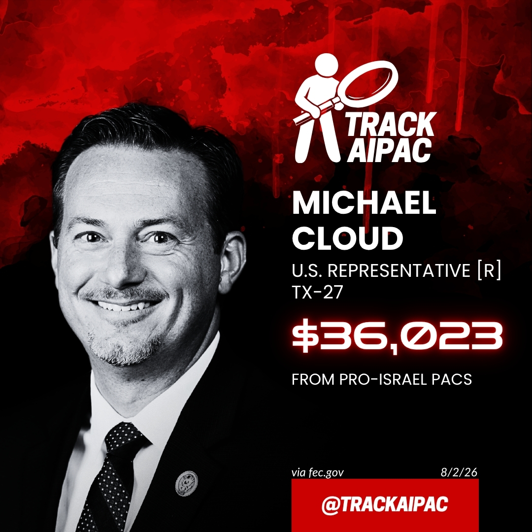 TrackAIPAC's tweet photo. @RepMichaelCloud Michael Cloud votes to spend billions of our tax dollars on forever wars in the Middle East and supports censoring free speech critical of a foreign government.
#TX27 deserves better. Vote @TanyaforTexas! https://t.co/nQp5zPFYt9