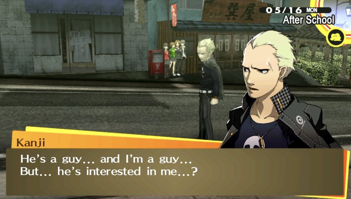 tomoechie's tweet photo. Persona larpers: “Persona never had gay stuff so stop trying to force gay shit into persona” 

The ever so wonderful canon queers: https://t.co/18Bn6VMD0T