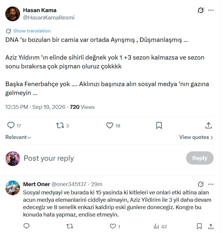 baristumok's tweet photo. Aziz Yıldırım hastalığından kurtulmak için senelerce uğraştık, kökünü kazıyamadık. Ondan sonra gelenler de beceriksiz çıkınca yeniden hortladı.
"Somehow Palpatine returned"

Bakalım bu defa kaç sene, kaç seçim uğraşacağız. "Sezon sonu aday olurnve seçilir" dediğimde inanmayanlar oluyor, bakın bu aşağıdakiler 3-5 kişi değil, @Fenerbahce kongresi böyle tiplerle kaynıyor. Geri zekalılık yaptıklarını itiraf etmemek için, bir ümit, daha da çok ısrar edecekler seçimlerinde.