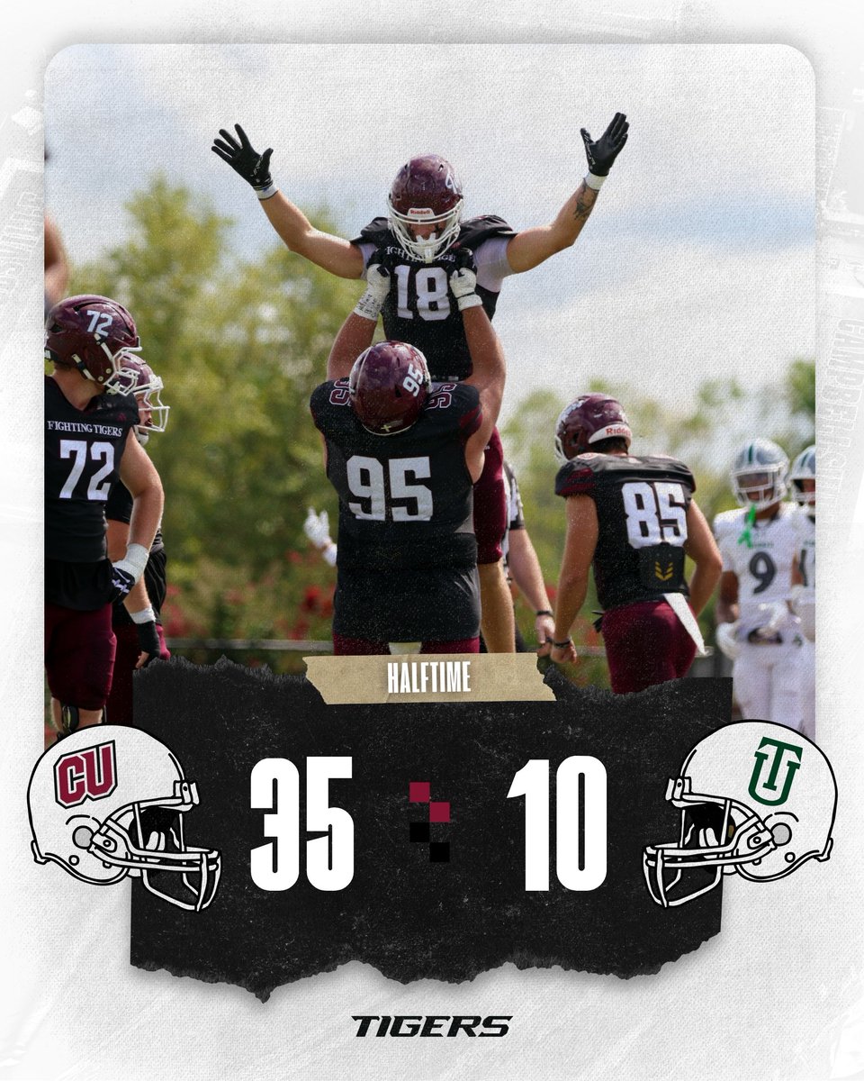 CvilleTigersFB's tweet photo. HALFTIME | Campbellsville extends their lead at the half!

📺 https://t.co/2VBvK7Wdd0
📻 https://t.co/ugfMogBwHT
📊 https://t.co/v75EoVRLVh https://t.co/Oep4vcG85B