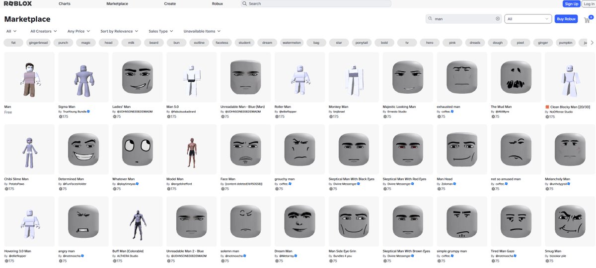 bbaoo777's tweet photo. The Man skin is literally one of the most used skins in Roblox history

Way more recognizable than OOF

This could actually turn into a PFP cult

https://t.co/Mt6igDWPl0 https://t.co/chbOXeTbwc