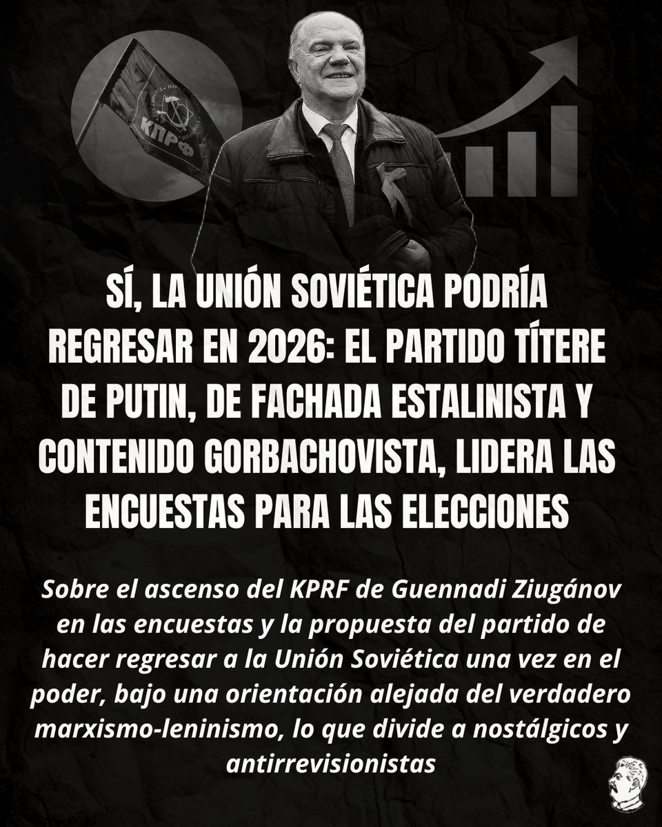 antirrev's tweet photo. SÍ, LA UNIÓN SOVIÉTICA PODRÍA REGRESAR EN 2026: EL PARTIDO TÍTERE DE PUTIN, DE FACHADA ESTALINISTA Y CONTENIDO GORBACHOVISTA, LIDERA LAS ENCUESTAS PARA LAS ELECCIONES

https://t.co/gkSXUwzBjD https://t.co/Gm7q3Rmd9t