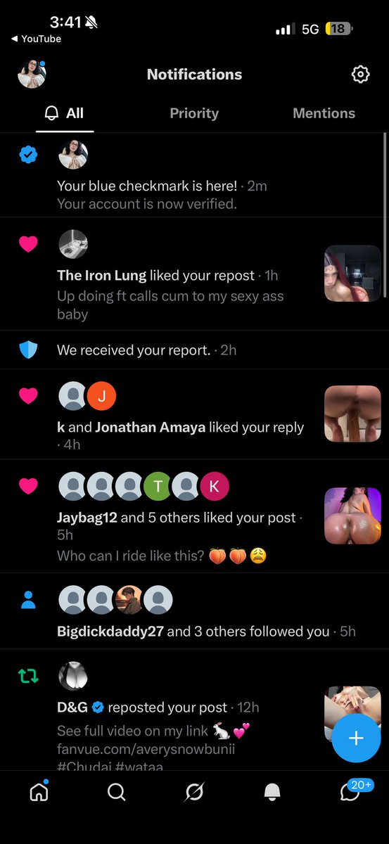 averysnowbunnii's tweet photo. They just verified my account it’s littttt https://t.co/RdUoQEQImc