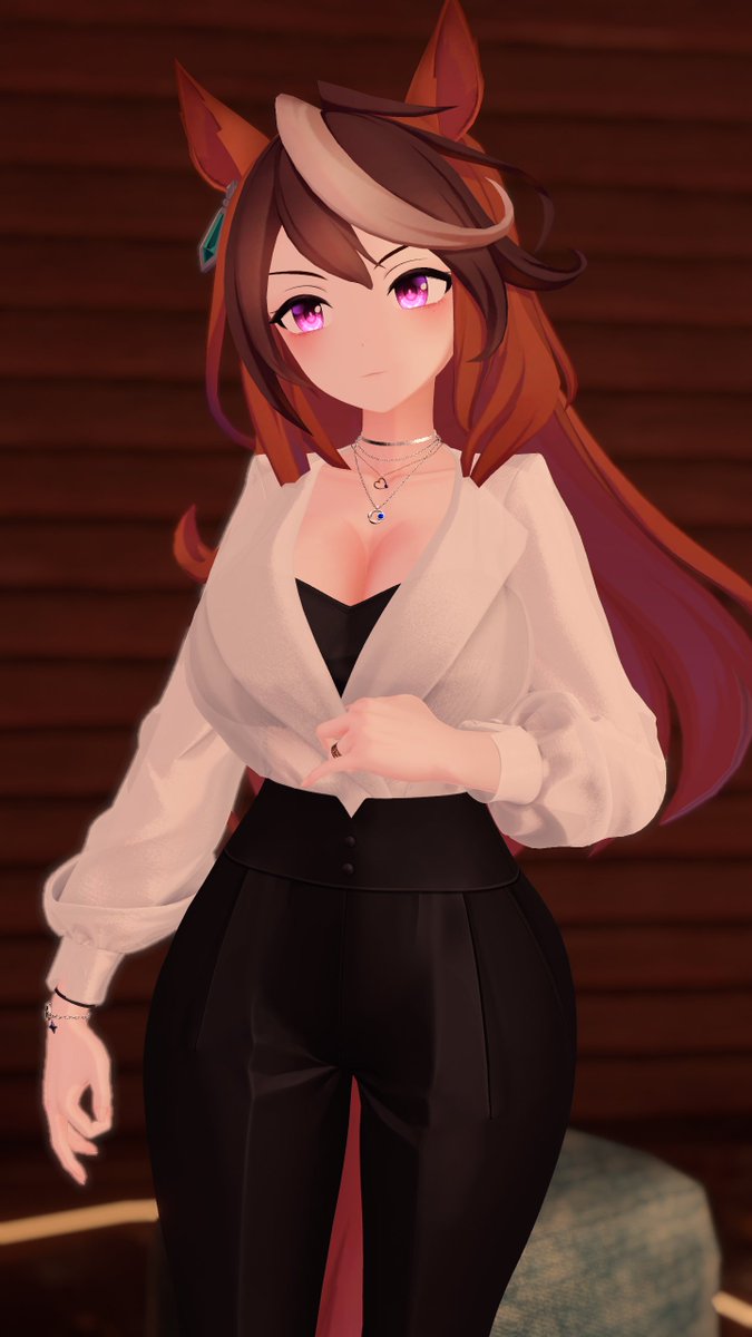 TanukieVR's tweet photo. Just now, I saw a thirsty student buying a drink from the vending machine..... 
She looked soda-lighted :3
#umamusumepretttyderby #vrcavatar #VRChatPhotography https://t.co/UE7ZpRnxqa