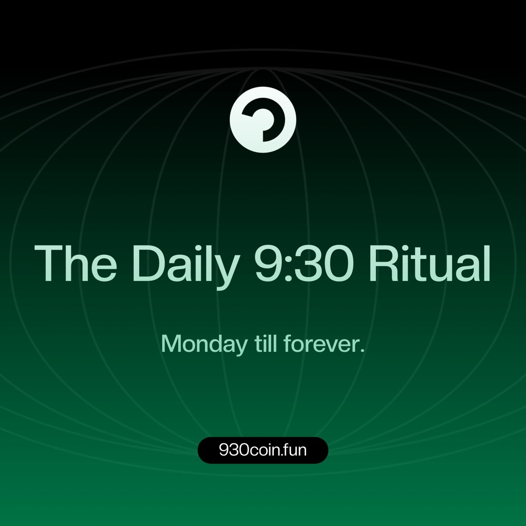930coin's tweet photo. Monday till forever $930coin https://t.co/SnZQRpAgbg