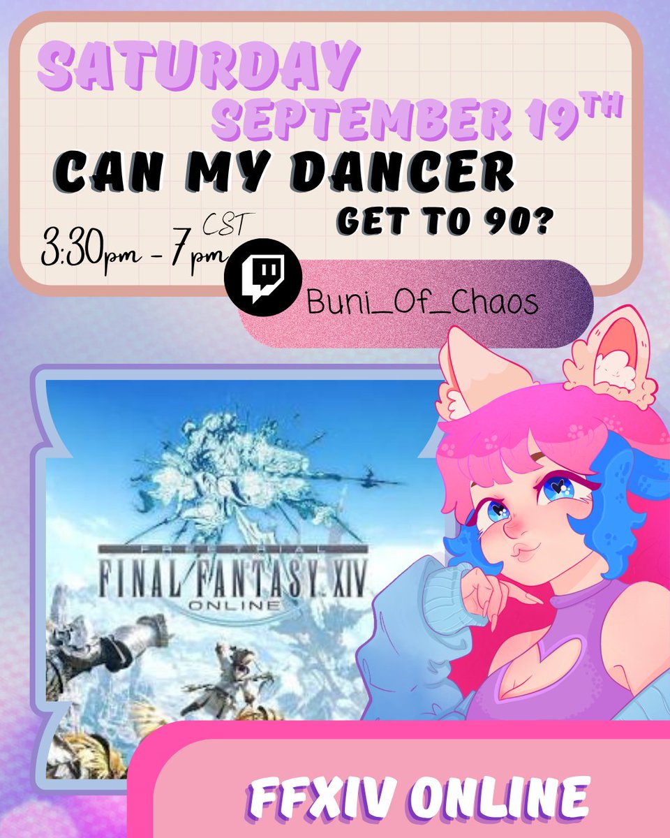 Buni_of_Chaos's tweet photo. 🎉 MORE SIDE QUESTS?! 🎉
 
Our goal: for my dancer to be level 100 by the time Evercold comes out
Currently:  80/100 😈✨
 
Time to collect the goodies &amp; inevitably get distracted by 500 side things. 😂 💜
 
🔗 https://t.co/vPgylaSTGN

#vtuber #twitch #vtide https://t.co/TJFHR6Kw4A
