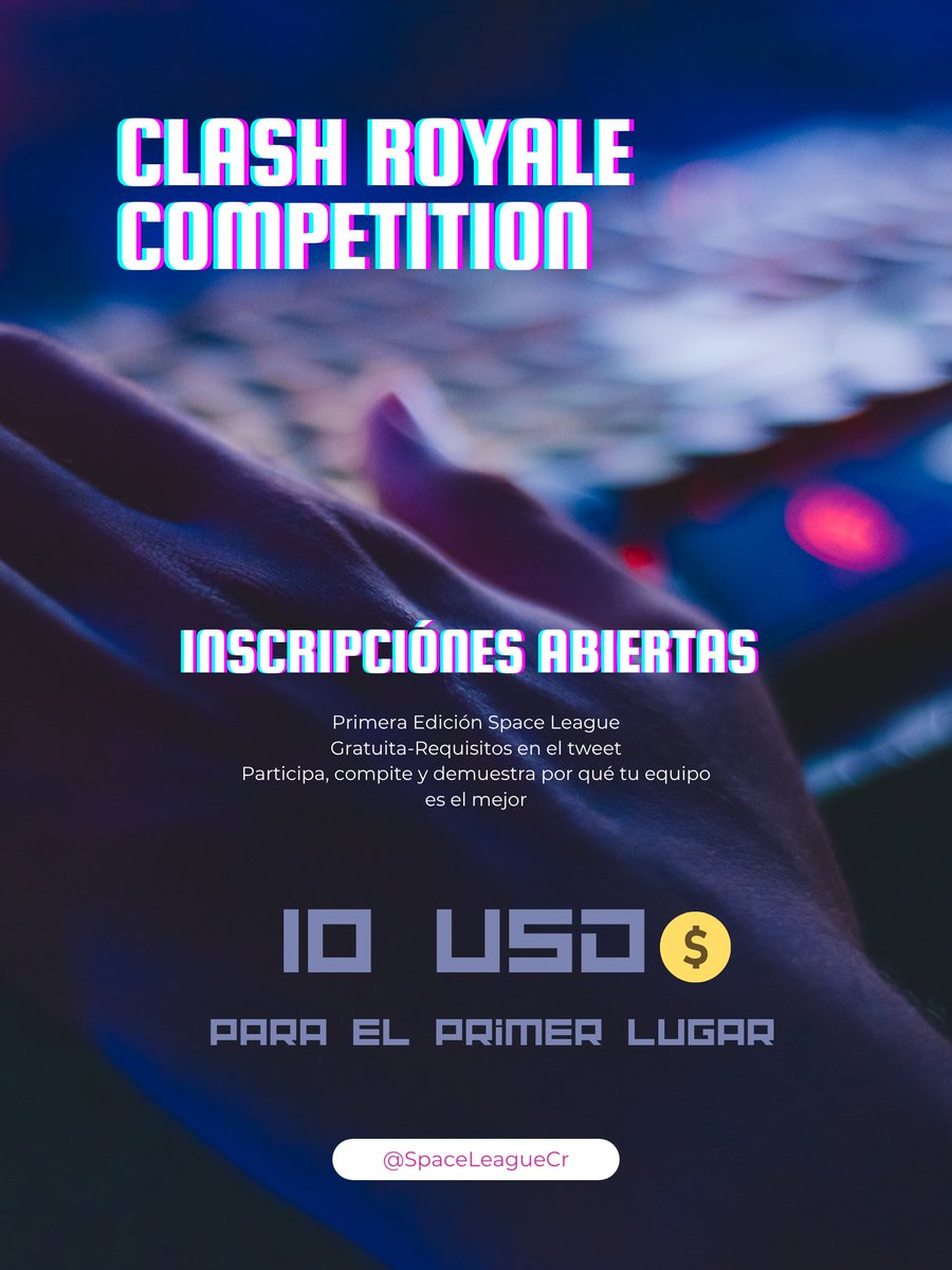 SpaceLeagueCr's tweet photo. 🚨 INSCRIPCIONES ABIERTAS 🚨

🔥 Nueva Edición! 

📋 Requisitos:

👤 Seguir a la cuenta

🏷️ Mencionar a 5 equipos

🔄 Pedir 3RT

🏆 Detalles de la liga:

👥 32 equipos

⚔️ Doble eliminación (Loser Bracket)

💵 $10 USD para el 🥇 primer lugar

⚫Requisitos al DM 📩 https://t.co/aW2fcxsSdr