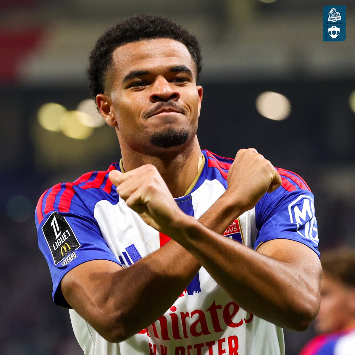 Footballogue's tweet photo. L'OL CORRIGE LE STADE RENNAIS 4-0 ET GRIMPE PROVISOIREMENT À LA 2ᵉ PLACE DE LIGUE 1 !!! ❤️💙

Les hommes de Fonseca réalisent un excellent début de saison !!

👕 5 matchs de Ligue 1
✅ 3 victoires TCC
➖ 2 nuls https://t.co/hNcOxRvlvA