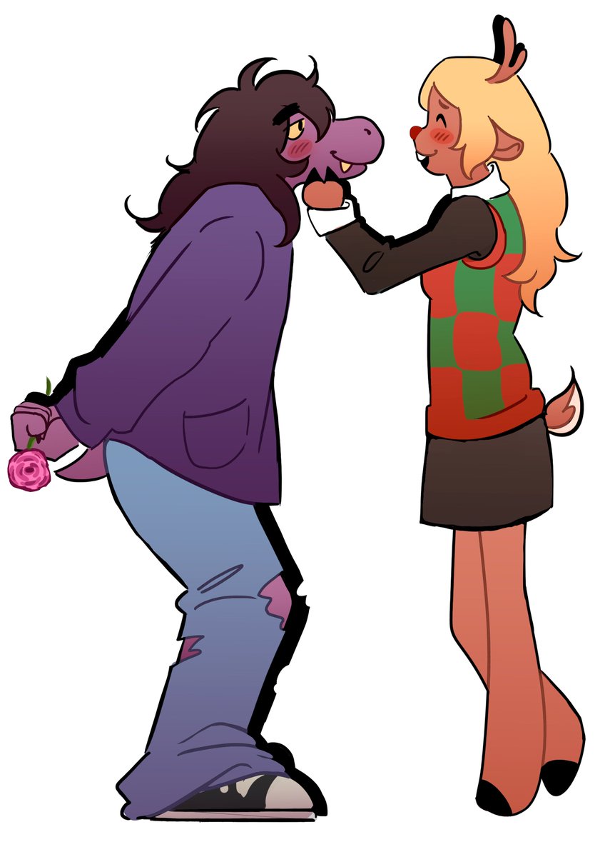 0rphevsXXII's tweet photo. bro stop horsing around with your girl we've got to stop the roaring!! #suselle #deltarune https://t.co/qVN71IEcL3