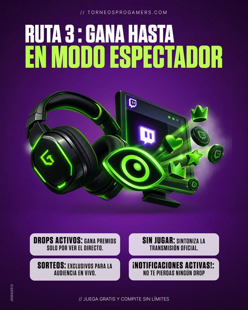 torneosprogamer's tweet photo. ¡DOMINA LA LIGA con el Playbook TPG! 📖
Cuatro rutas para el loot definitivo. 🔥
🚜 Rutas 1 & 2: Farmea como los Grandes.
📺 Ruta 3: Gana en Modo Espectador.
🏆 Ruta 4: La Gloria Máxima.
Elige tu ruta ahora en https://t.co/Wdf9D6uV69
#TPG #GamingCommunity #Playbook #Playoff https://t.co/kj2sRjNvbe