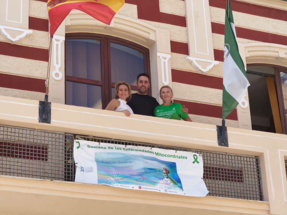 AEPMI's tweet photo. 💚El Ayuntamiento de #Garrucha se suma a la iluminación en verde por la Semana Mundial 🌍de las Enfermedades Mitocondriales #ChimeneadelCalvario #Almería #Spain #LightupforMito #WorldMitoWeek @MitoAware https://t.co/FE03pUKhg2