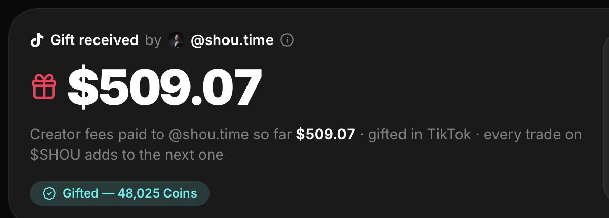 HaddEnouf's tweet photo. $500 gifted to $shou so far 

2hVKnPKUVjbTUxdm4puTApSPycwHHE9yaXUw3njhtEVL https://t.co/gGwi0TCJ6c