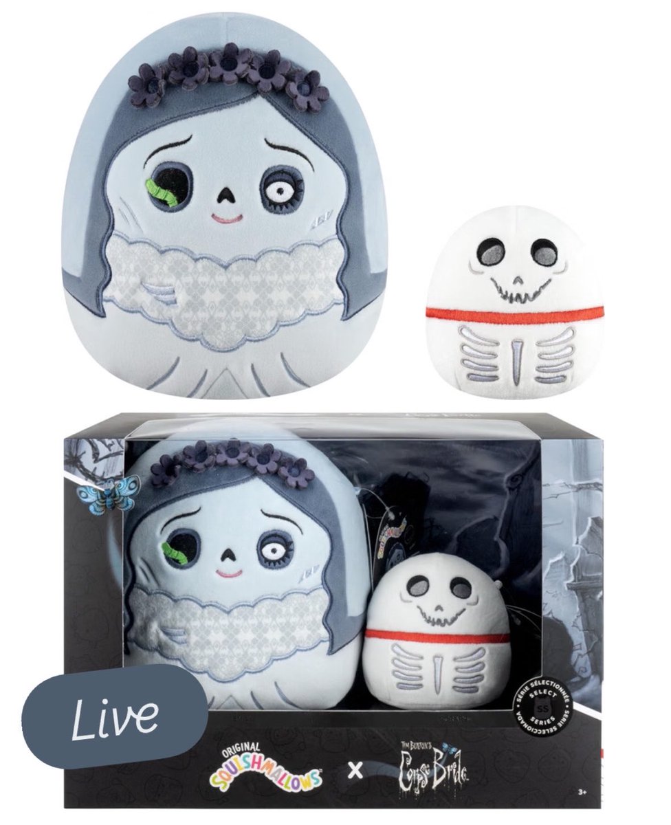 FunkoPOPsNews's tweet photo. Now live! Grab the cute Corpse Bride Squishmallows 2 Pack! Link below with Amazon ~

   Linky ~ https://t.co/0MnsR0i8V4

#Ad #FunkoPOPNews #CorpseBride #Squishmallows https://t.co/VWvPF6RWqk