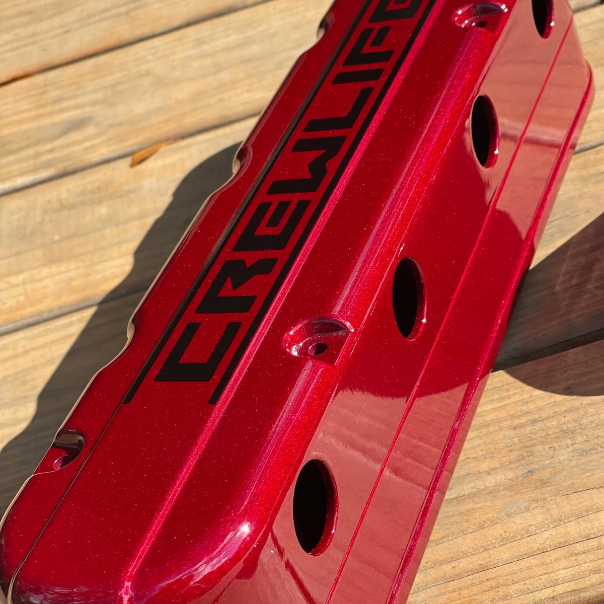 DavisBoken's tweet photo. LS valve covers with custom vinyl pull powders in Illusion Cherry, Clear Vision, and Satin Black. https://t.co/mTByk6HXrQ