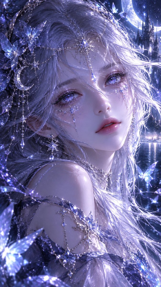 Lumetrixlqfa's tweet photo. A moonlit spirit from a world made of starlight. ✨🌙
#AIArt #AnimeArt #FantasyArt #AnimeAesthetic #DigitalArt #AI绘画 #动漫美图 #幻想世界 #二次元 #国风 https://t.co/27C6ein1LN
