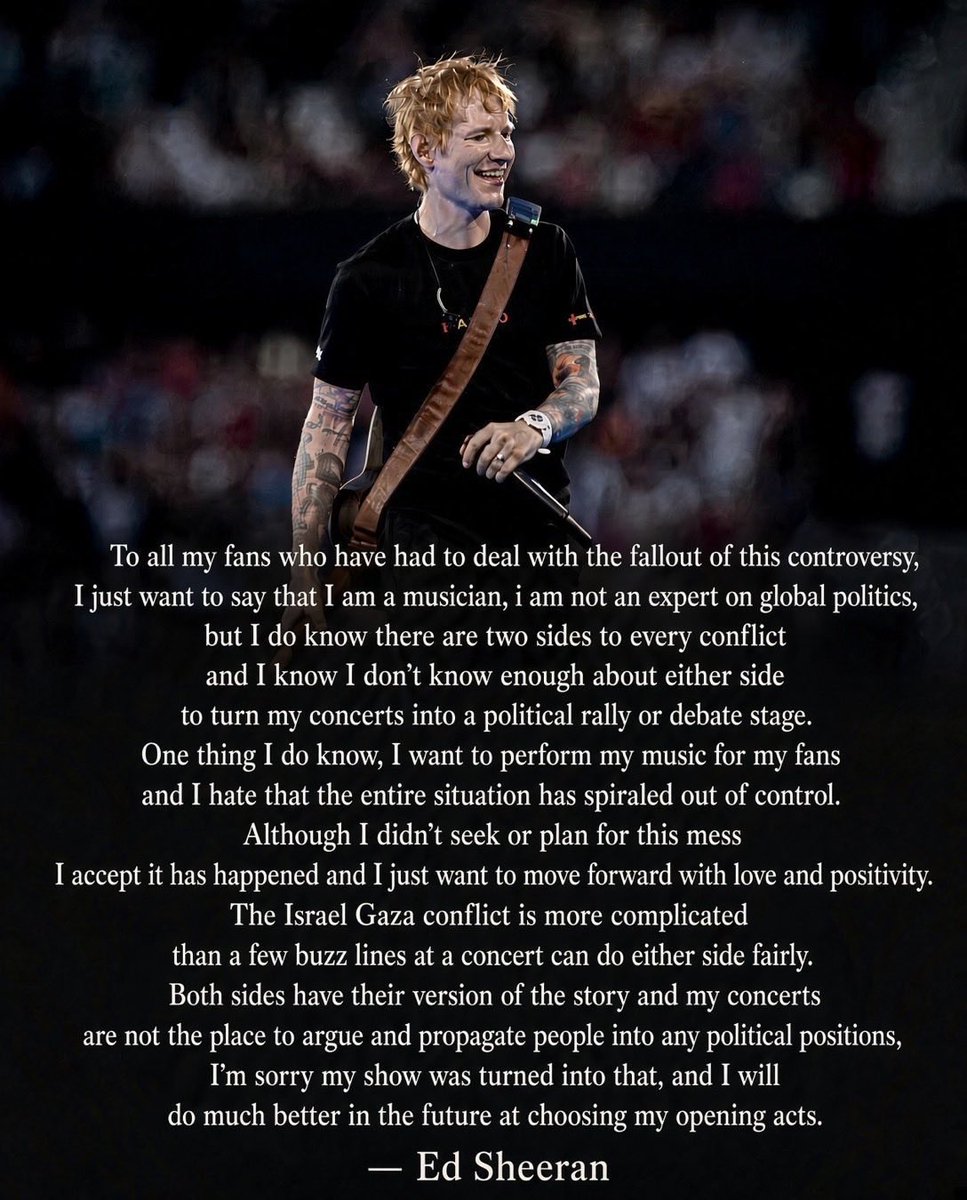 DanTheMan1118's tweet photo. Fucking nailed it 👏 well done Ed Sheeran @edsheeran https://t.co/fF9ZVN2V3T