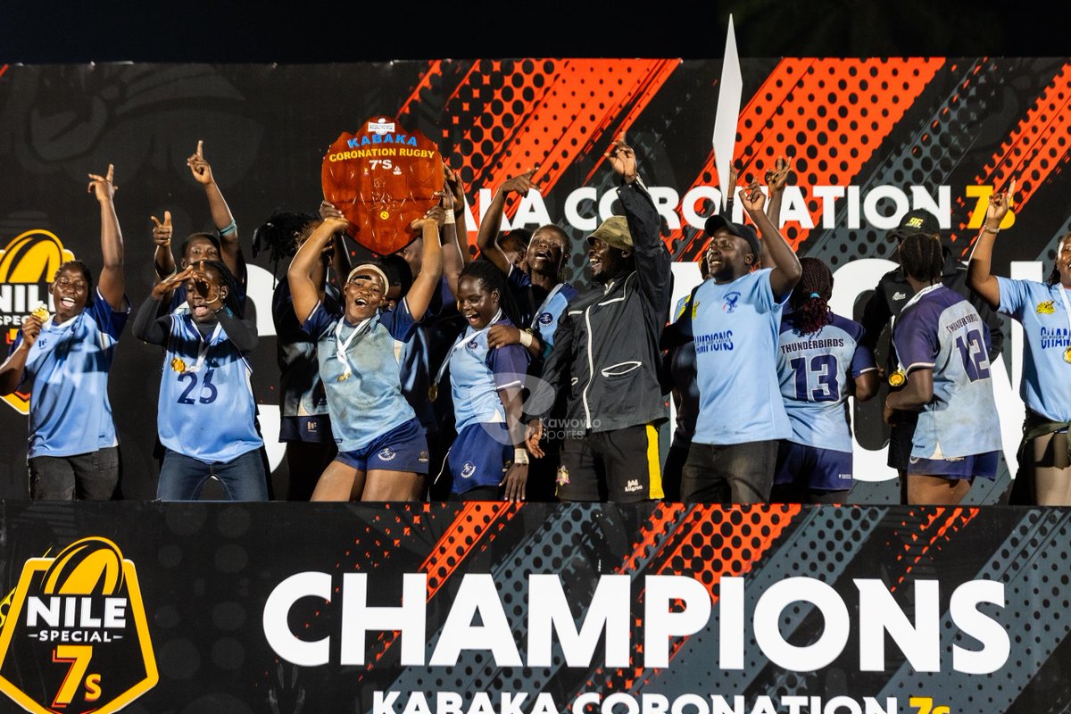 KawowoSports's tweet photo. Congratulations to @HeathensRFC and @Thunderbirdsrug on winning the Coronation 7s circuit and emerging as the 2026 National 7s Series champions. 🏆🏉🇺🇬🔥

#KawowoUpdates | 📸 @Mugabiarts https://t.co/m1UTsLiEtR