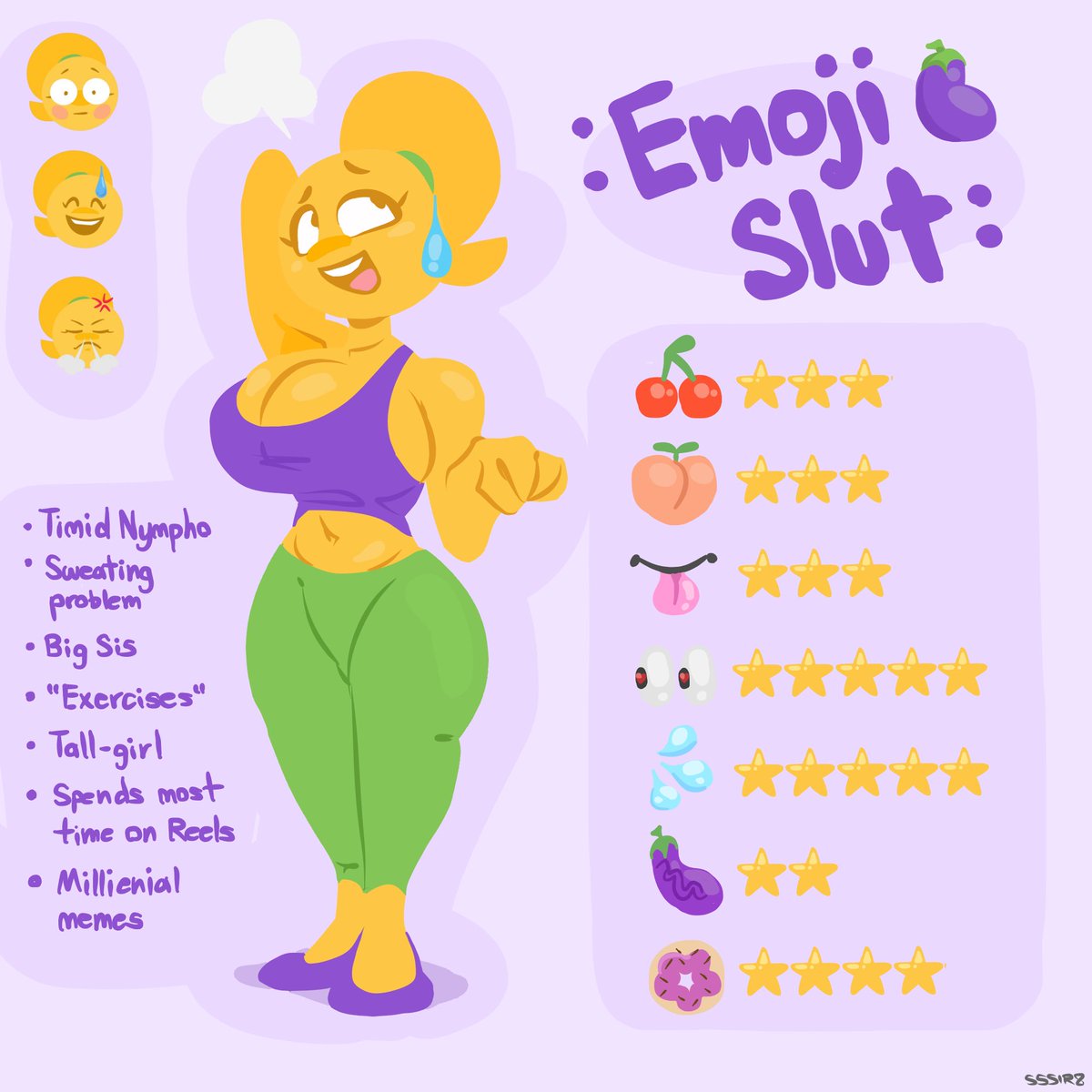SSSir8's tweet photo. Moji Fam stats and ref update! They are free real estate so use them for your lewd endeavors however, pubic domain! Just make sure we can all see :) Legend and discord emojis in in the replies  1/2 https://t.co/KrS8vnYPRq