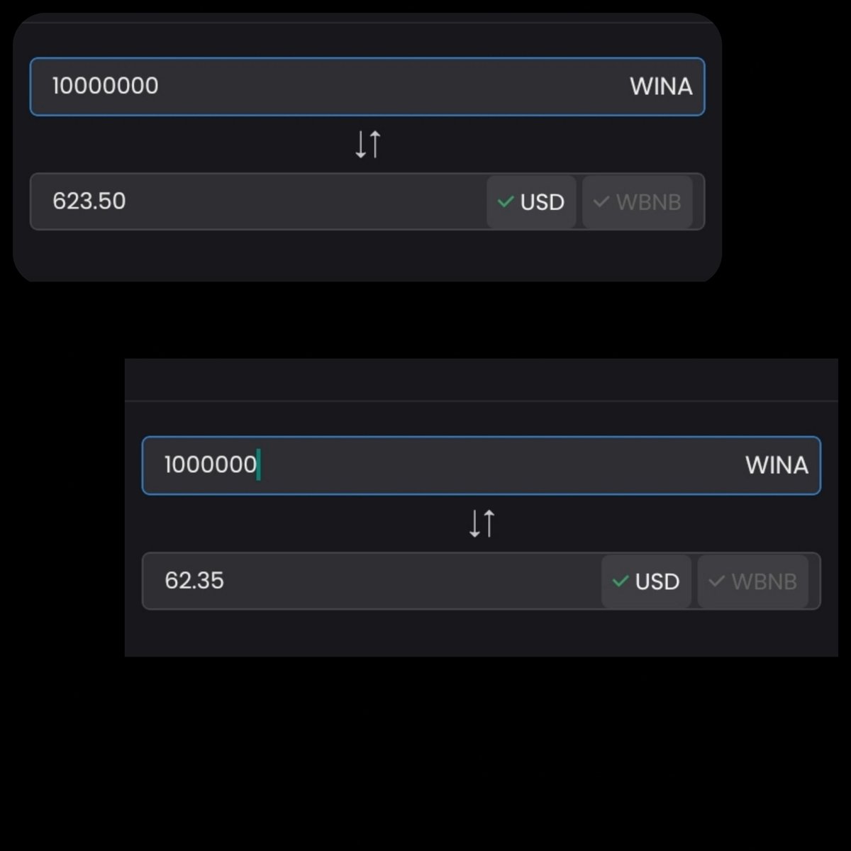 MRJEM0306's tweet photo. Here's the breakdowns of $WINA coin holders tier. Try secure this position now you're very early.

10M WINA > 1% = $623
5M WINA >0.5% = $311
1M WINA > 0.1 = $62

It has only 1B total supply. 10% sent to a dead wallet. 

Download peniwallet for safe custody, and start accumulating WINA. 

WINA to $10 mcap 🚀