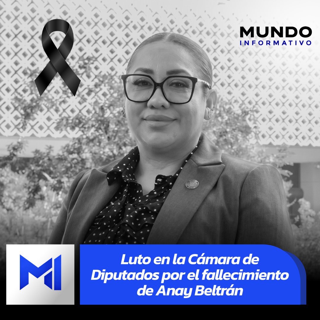 mundoinformatof's tweet photo. 🚨🏛️🇲🇽 ¡LUTO EN SAN LÁZARO!
Fallece la diputada federal de Morena, Anay Beltrán Reyes. Legisladores de diversas fuerzas políticas expresaron sus condolencias y solidaridad con sus familiares, destacando su compromiso en el Congreso de la Unión. 🕊️🕯️
#MundoInformativo https://t.co/Ds4VRRLat7