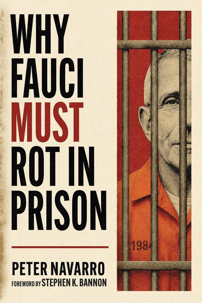 Q_May_007's tweet photo. 皮特纳瓦罗新书：https://t.co/MgX5wp6Efn Why Fauci Must Rot in Prison （为什么福奇必须进监狱） https://t.co/3vbaXtSjmH