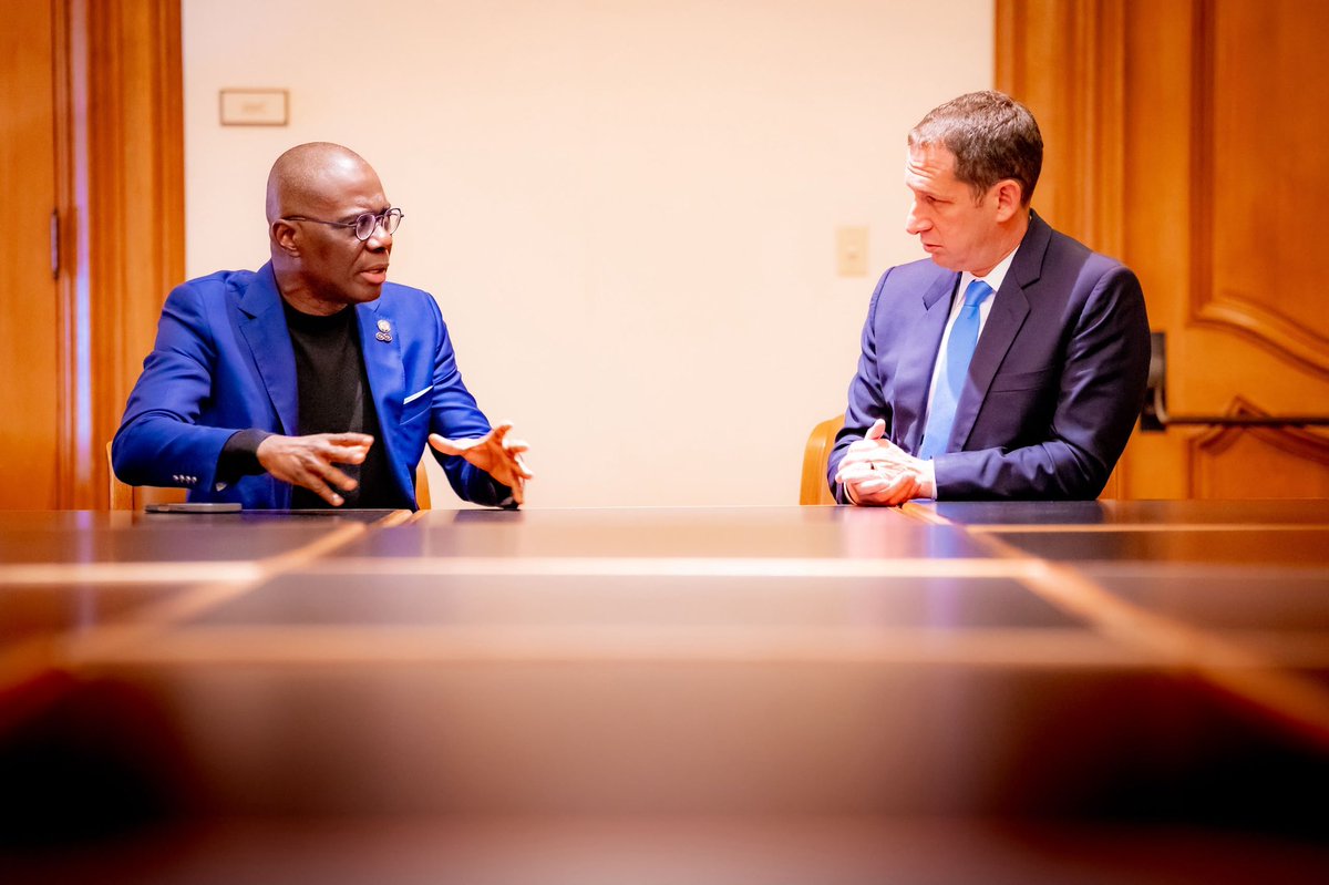 jidesanwoolu's tweet photo. I had a meeting with Mayor Daniel Lurie at San Francisco City Hall.

We spoke about potential areas of partnership between Lagos and San Francisco, especially around technology and sustainable growth. 

I look forward to building on this as we keep Lagos on the map as a top global destination for investment.