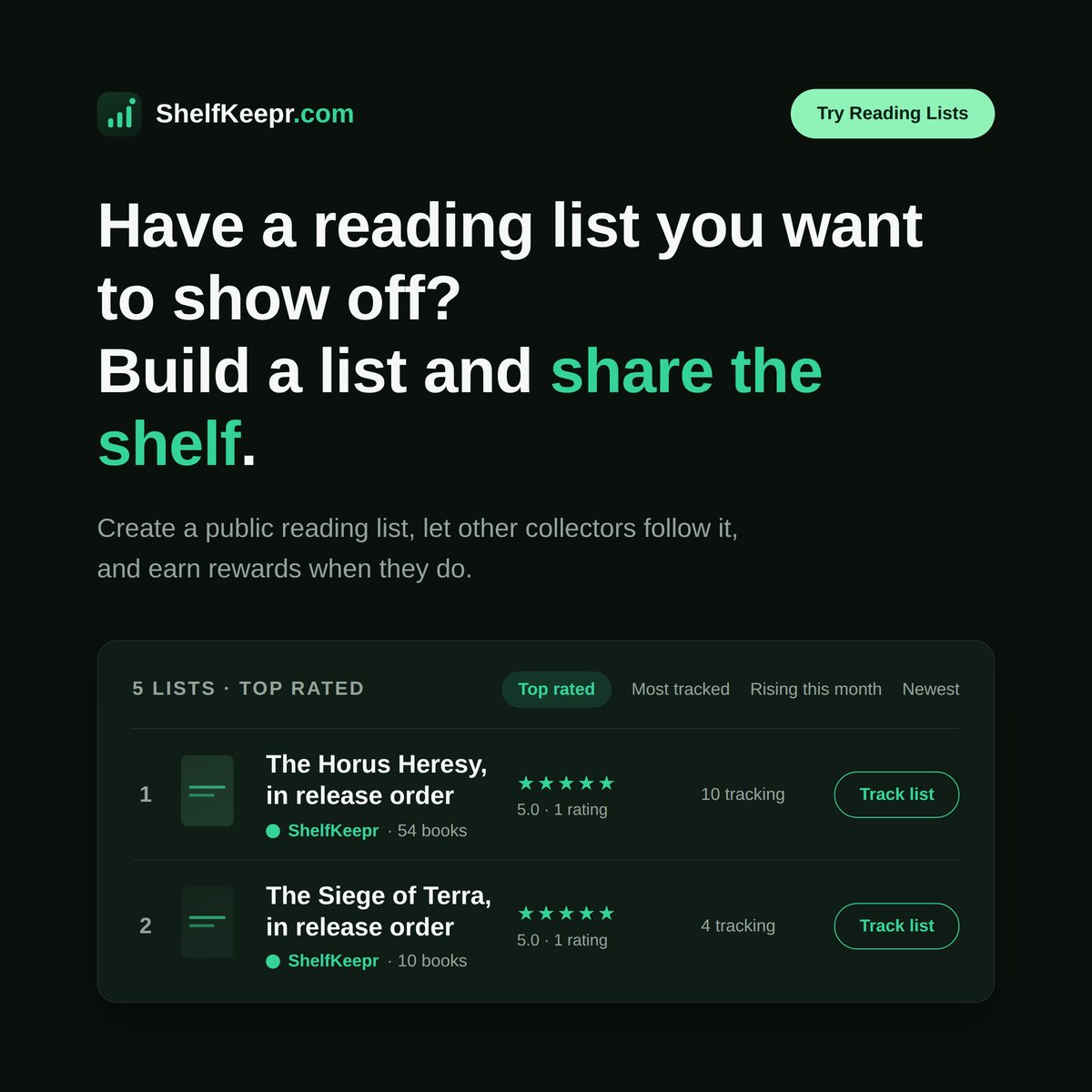 ShelfKeepr_'s tweet photo. Want to share your reading lists, or see what other people recommend? Check out our reading lists: https://t.co/o2MFlkVRcU https://t.co/1bvGBWfqfd
