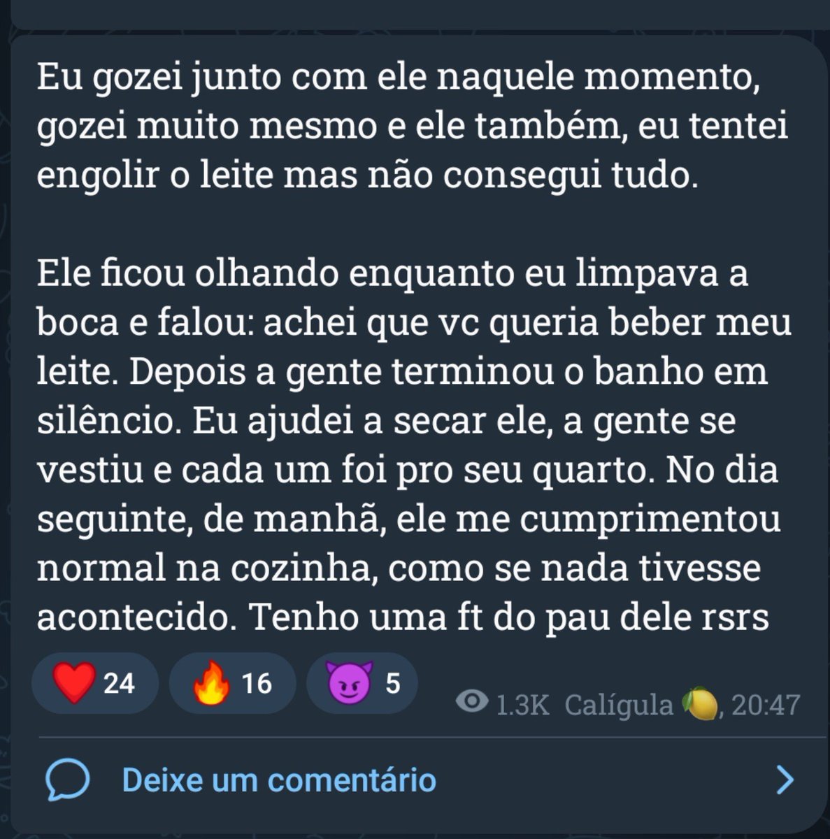 eroscontosofc's tweet photo. RECONHECI PELO COBERTOR

CHUDAI X WATAA
IN6TO
T3LEG: @ CANALDOEROS

Gosta de acompanhar nosso conteúdo? Seja um INCENTIVADOR dando RT, LIKE e SEGUINDO o nosso perfil.

Quer ver seu conto/relato publicado aqui? Envie-nos pela DM ou pelo TELEGRAM: @ ec_recebe

1/1 https://t.co/fWUGXDcUqY