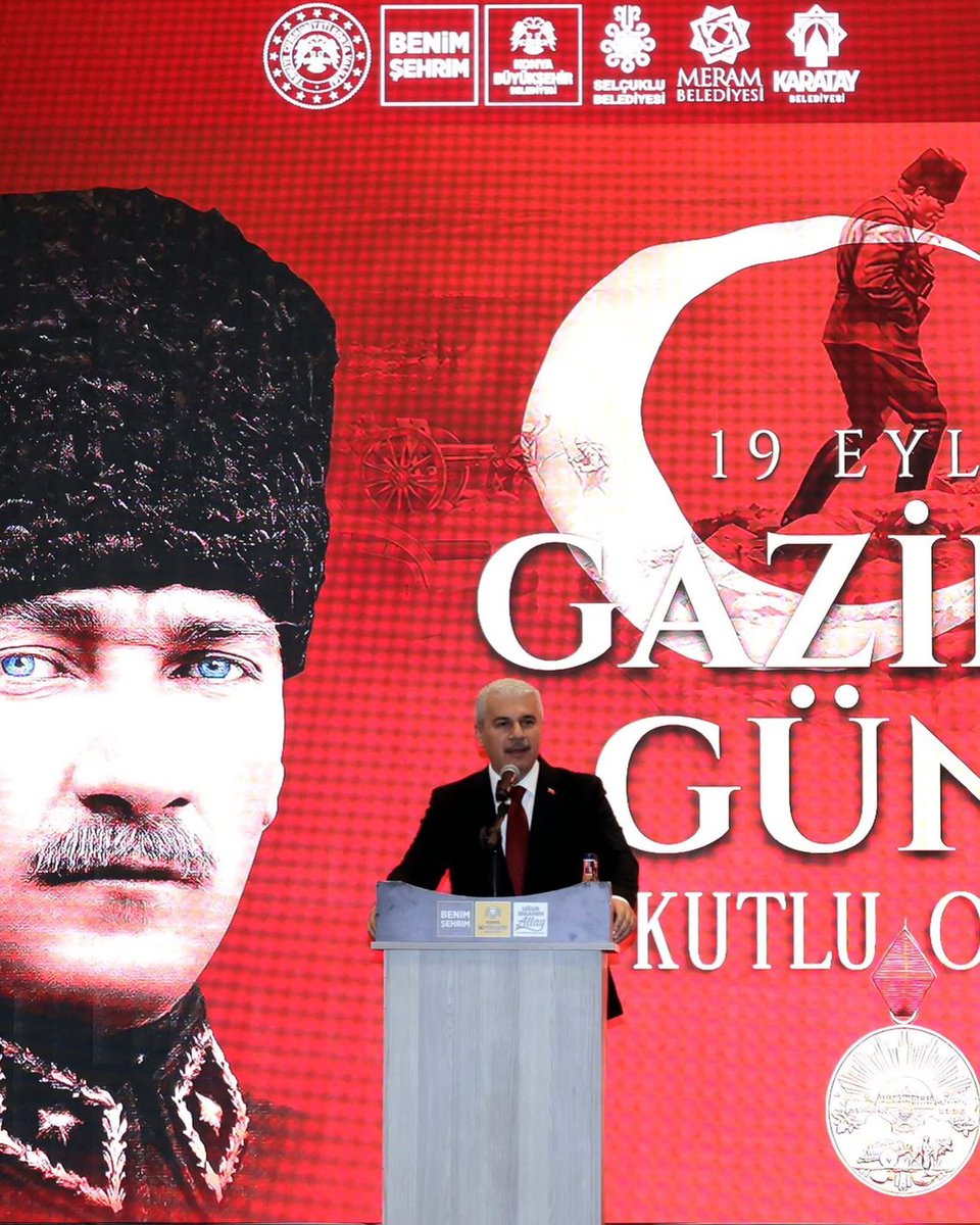 KonyaUlkuOcak's tweet photo. Konya Valiliğimiz tarafından düzenlenen 19 Eylül Gaziler Günü programına, Milliyetçi Hareket Partisi MYK Üyesi ve Konya Milletvekili Sayın Konur Alp KOÇAK ile birlikte katılım sağladık.

Bu anlamlı program vesilesiyle Sayın Valimize ve programın düzenlenmesinde emeği geçenlere teşekkür ediyor; vatanımızın bağımsızlığı ve bölünmez bütünlüğü uğruna mücadele eden aziz şehitlerimizi ve ebediyete irtihal eden gazilerimizi rahmetle, hayatta olan gazilerimizi saygı ve minnetle anıyoruz.

Şehitlerimizin kıymetli ailelerine ve kahraman gazilerimize hürmetlerimizi sunuyoruz.
@ayyildirim1