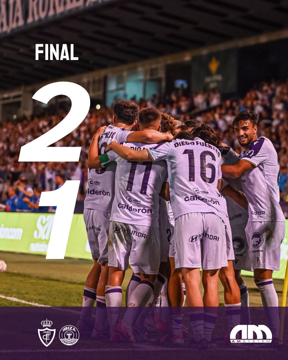 RealJaenCF's tweet photo. ⌚90' || 🎙 𝗙𝗜𝗡𝗔𝗟 𝗗𝗘𝗟 𝗣𝗔𝗥𝗧𝗜𝗗𝗢

🗣️: Partido muy bien trabajado que finaliza con una gran remontada en el último minuto para seguir con la increíble racha invicta de los nuestros ¡Seguimos lagartos! 🦎💜

⚪ REAL JAÉN CF 2️⃣-1️⃣ UD IBIZA 🟡

#RealJaénCFUDIbiza #RealJaen2627 #Jornada4 #PrimeraRFEF #Directo